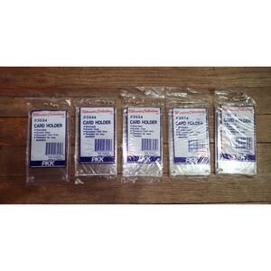 Set Of 5 Ultimate Collection‎ #3534 Stackable Clear Card Holders With Screws~NEW